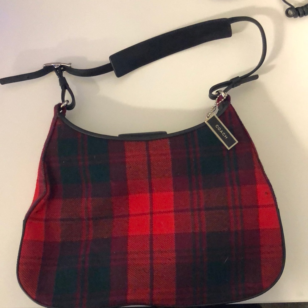 Pre-owned Coach plaid bag